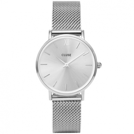 Montre Cluse Minuit Mesh Full Silver Cw