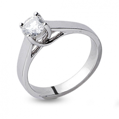 ... Bague Solitaire  Bague solitaire or blanc diamant 0.15 ct Ania Retour