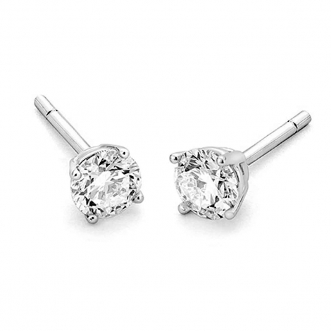 Boucles d'oreilles Diamants  sertie 4 griffes