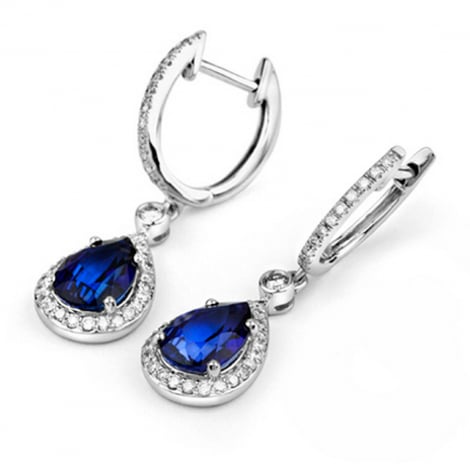 Boucles d'oreilles Saphir