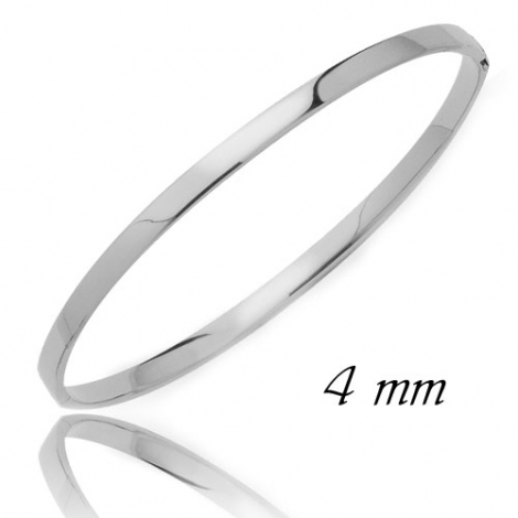 Bracelet Jonc or Or Blanc 5.35 g Agata