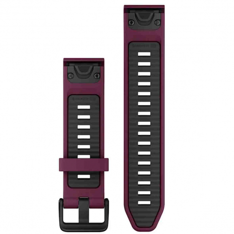 Bracelet QuickFit 20 mm Merlot/Graphite Silicone - Garmin