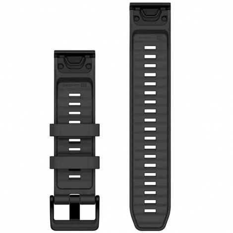 Bracelet QuickFit 22 mm Graphite Silicone - Garmin