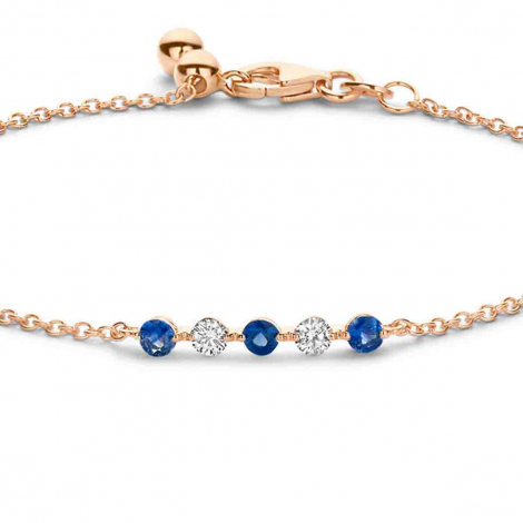 Bracelet saphir bleu et diamants - One More