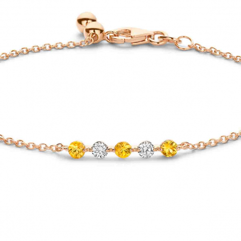 Bracelet saphir jaune et diamants - One More