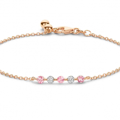 Bracelet saphir rose et diamants - One More