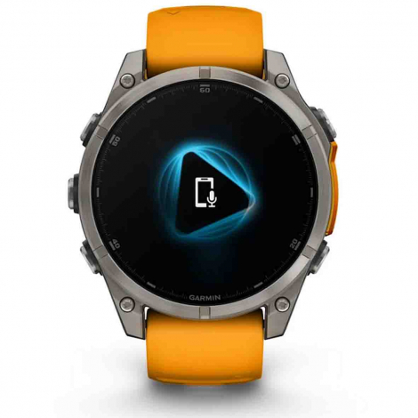 Garmin Fenix 8  47 mm, AMOLED  Sapphire - Bacelet silicone orange