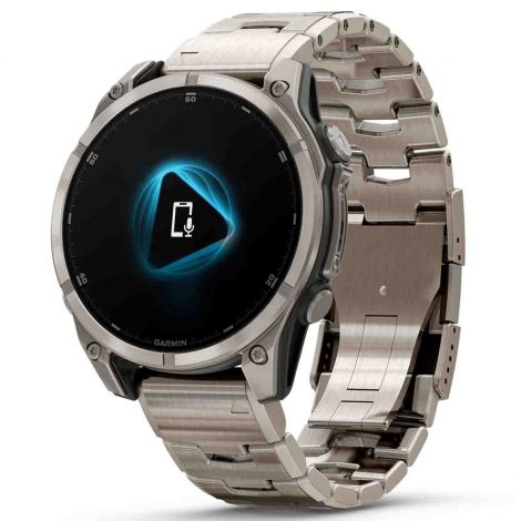 Garmin Fenix 8  47 mm, AMOLED  Sapphire, Titanium avec bracelet Titane pur