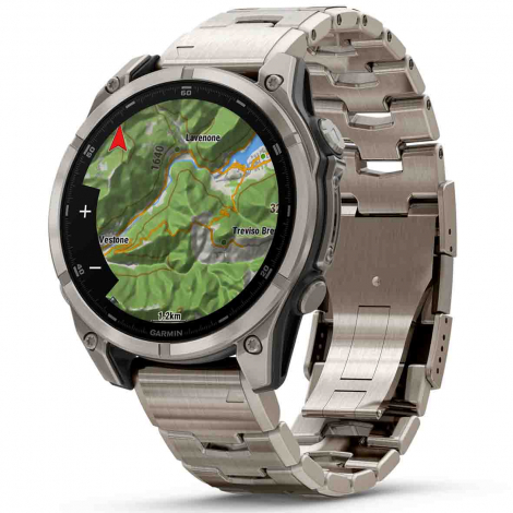 Garmin Fenix 8  47 mm, AMOLED  Sapphire, Titanium avec bracelet Titane pur