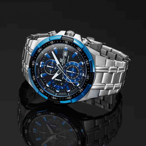 Montre Casio Edifice - Chronographe standard - Noir & Bleu