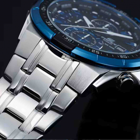 Montre Casio Edifice - Chronographe standard - Noir & Bleu