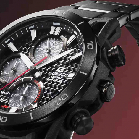 Montre Casio Edifice - Sospensione Chronographe - Noir & Rouge