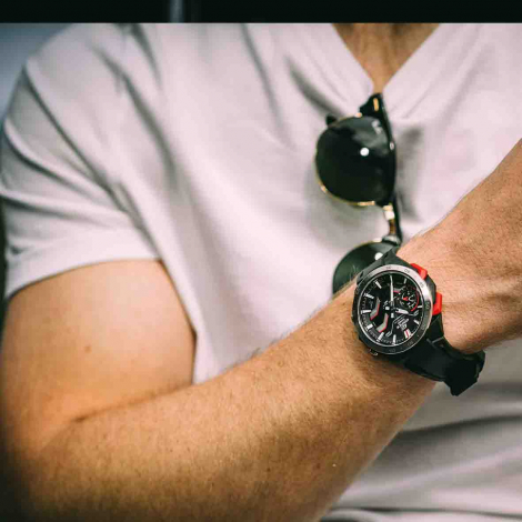 Montre Casio Edifice - Windflow - Noir & Rouge