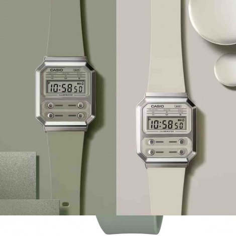 Montre Casio Vintage - Edgy Collection Lady -  Beige