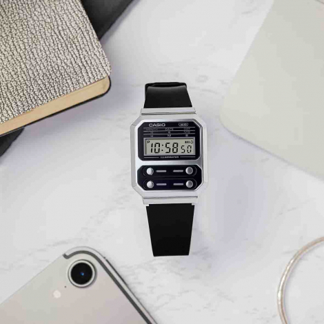 Montre Casio Vintage - Edgy Collection Lady -  Noir