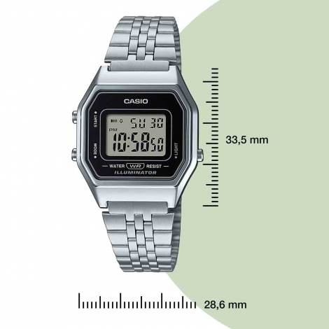 Montre Casio Vintage - Mini Collection - Argent & Noir