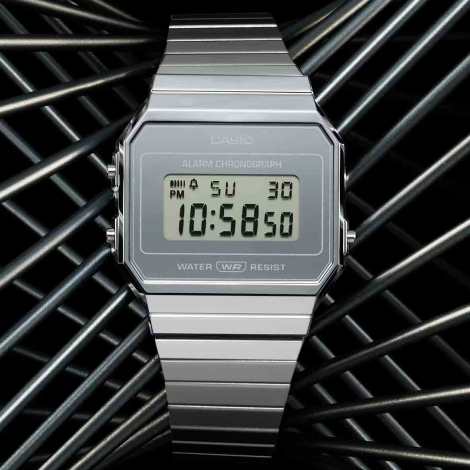 Montre Casio Vintage - Srie Iconic - Argent