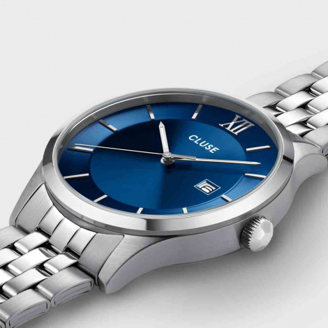 Montre Cluse Aravis 3-Hand Watch, Blue, Silver Colour