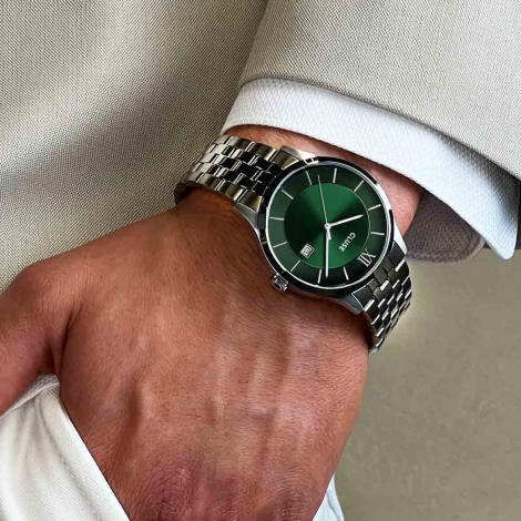 Montre Cluse Aravis 3-Hand Watch, Green, Silver Colour