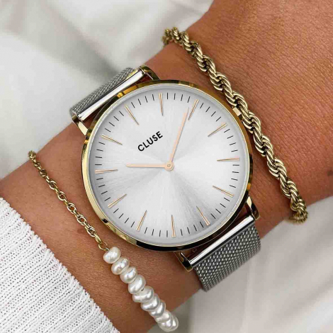 Montre Cluse Boho Chic Mesh Bicolour