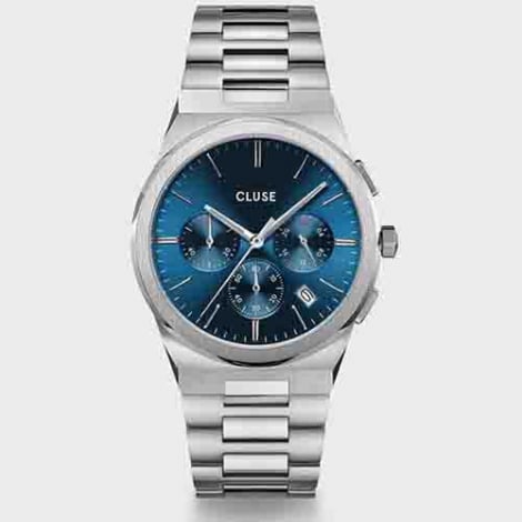 Montre Cluse Homme Cluse Vigoureux Chrono - Silver - Blue - CW20801