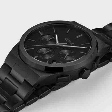 Cluse Vigoureux Chrono Steel, Full Black