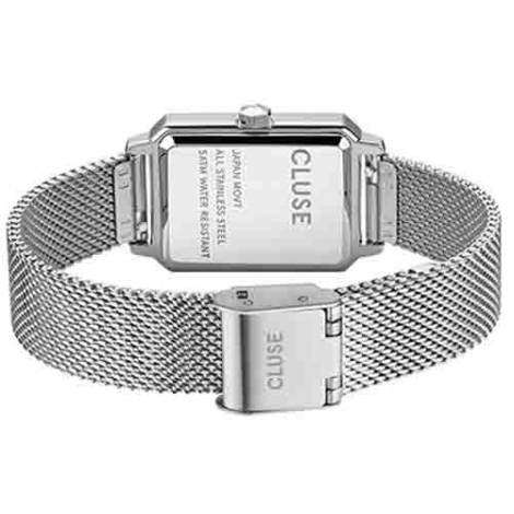 Montre Cluse Fluette Mesh White - Silver Color