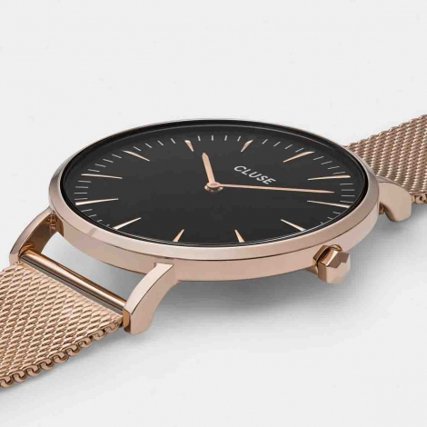 Montre Cluse Gift Box Boho Chic Mesh Watch and Strap Rose Gold Colour