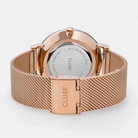 Montre Cluse Gift Box Boho Chic Mesh Watch and Strap Rose Gold Colour