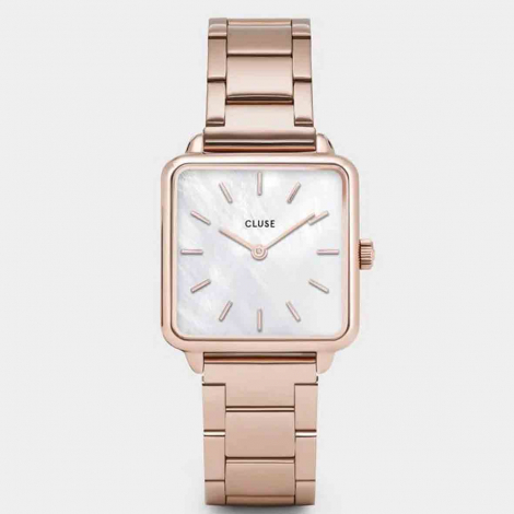 Montre Cluse Gift Box La Ttragone Watch and Bracelet Rose Gold Colour