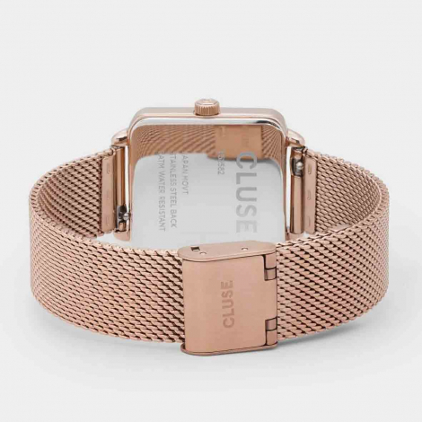 Montre Cluse La Ttragone Mesh White, Rose Gold Colour