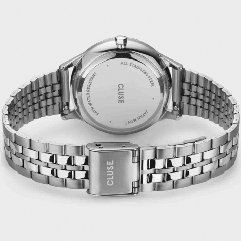 Montre Cluse Minuit Multifunction Watch Steel, Full Silver Colour