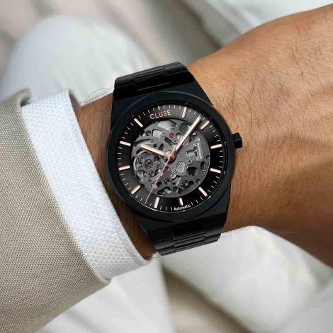 Montre Cluse Vigoureux Steel Automatic Full Black