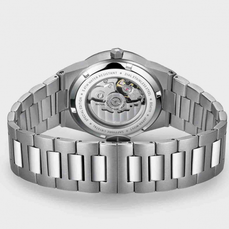 Montre Cluse Vigoureux Steel Automatic Watch, Black, Silver Colour