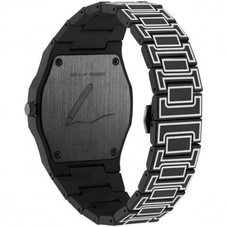 Montre D1 Milano Polycarbon Black Sketch