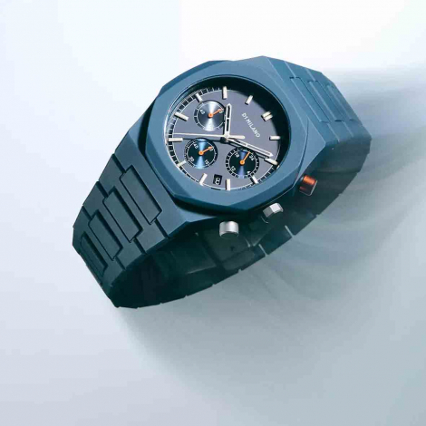 Montre D1 Milano Polychrono Neptune Blue