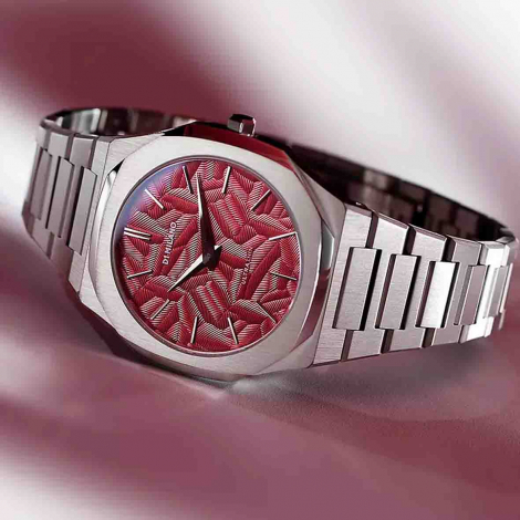 Montre D1 Milano Ultra Thin Barn Red