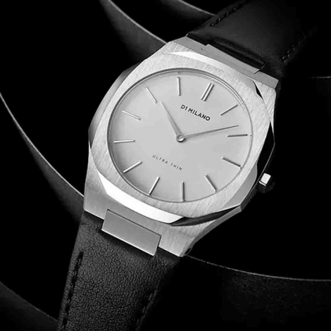 Montre D1 Milano Ultra Thin Silver/Black