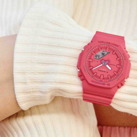 Montre GShock Classic Lady - Srie GMA-P2100 - Rose Fushia