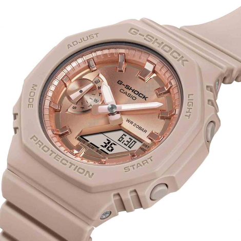 Montre GShock Classic Lady - Srie GMA-S - Beige & Or Rose