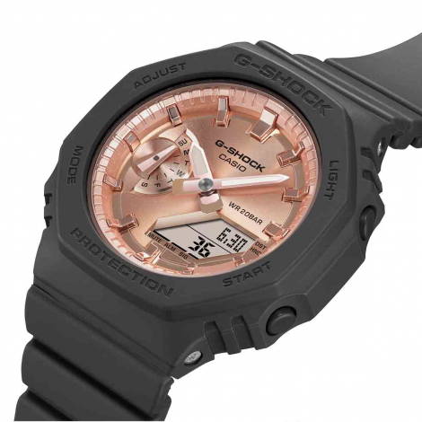 Montre GShock Classic Lady - Srie GMA-S - Noir & Or Rose