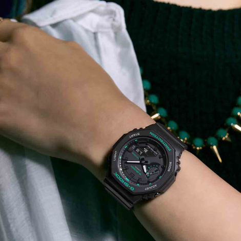 Montre GShock Classic Lady - Srie GMA-S - Noir & Vert