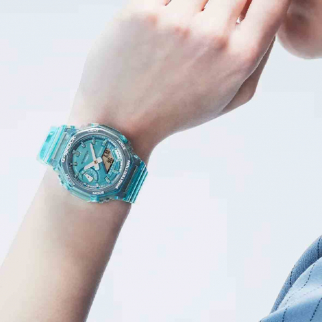 Montre GShock Classic Lady - Srie GMA-S - Transparent Bleu