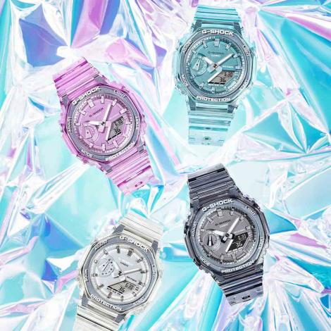 Montre GShock Classic Lady - Srie GMA-S - Transparent Bleu