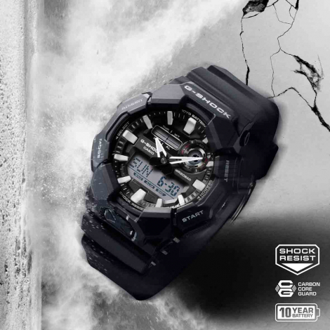 Montre GShock Classic - Srie GA-010 - Noir