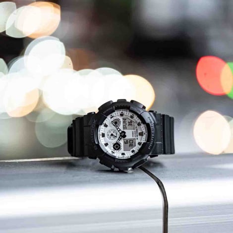 Montre GShock Classic - Srie GA-100 - Noir & Blanc