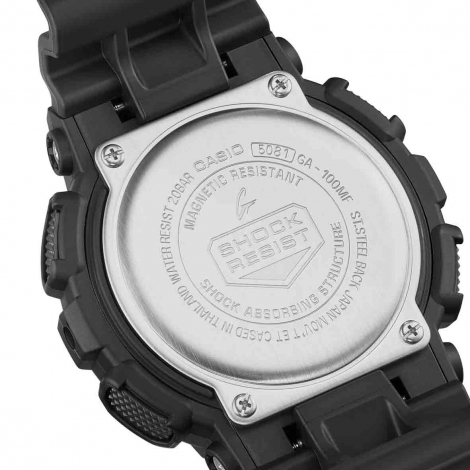 Montre GShock Classic - Srie GA-100 - Noir & Fluo