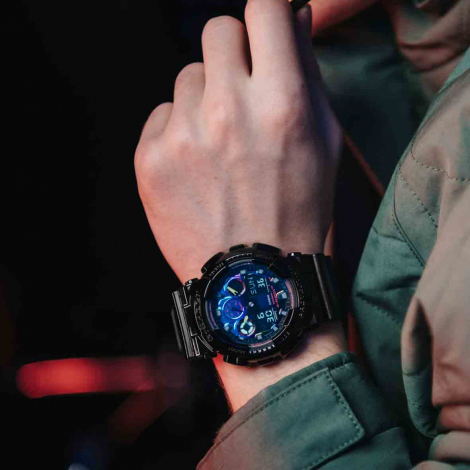 Montre GShock Classic - Srie GA-100 - Virtual Rainbow