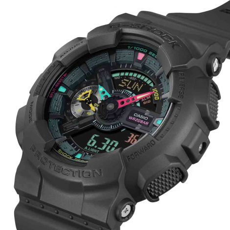 Montre GShock Classic - Srie GA-110 - Noir & Fluo