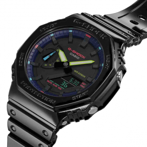 Montre GShock Classic - Srie GA-2100 - Arc en ciel virtuel